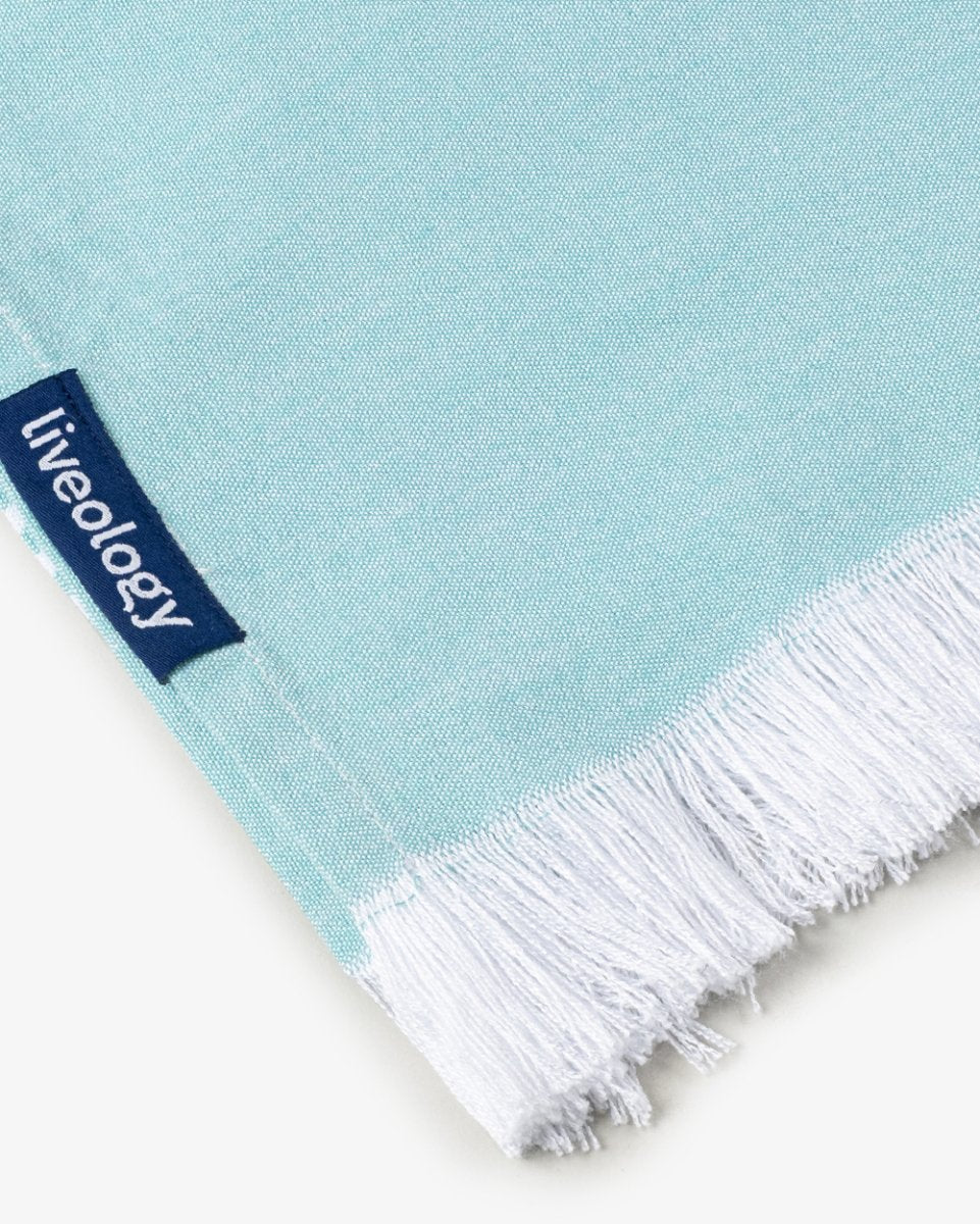Bamboo & Cotton Blend Woven Bath Towels | Bali Green – Bath Linens on Brown Living™. SKU: WBT0015. Img 3.