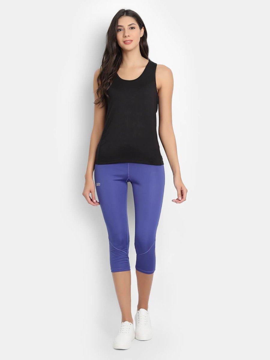 Bamboo Fabric Black Runner Vest – Womens Top on Brown Living™. SKU: 225 - 09642 - BAMBOOLOGY - BTSS21RWST - 31. Img 4.