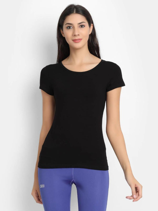 Buy Bamboo Fabric T-Shirt For Women | Shop Verified Sustainable Womens T-Shirt on Brown Living™