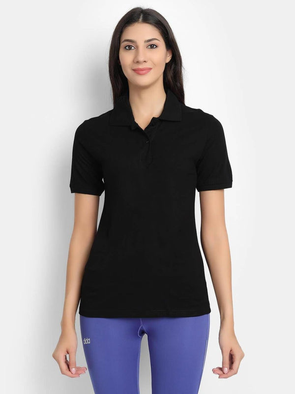 Buy Bamboo Fabric Women's Polo Shirt | Shop Verified Sustainable Womens T-Shirt on Brown Living™