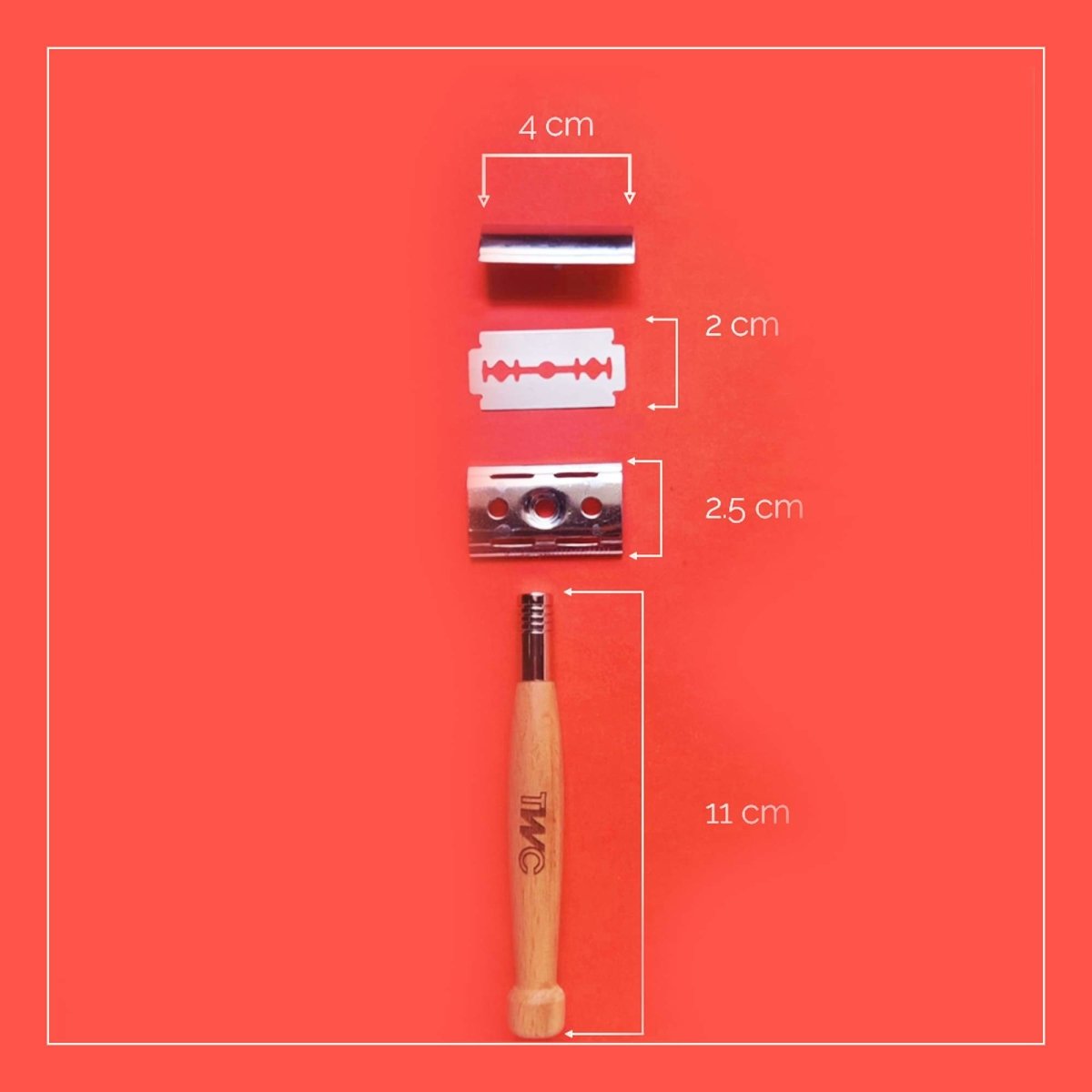 Bamboo Safety Razor for Men & Women With Bio - degradable | Verified Sustainable by Brown Living™