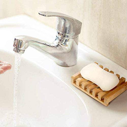 Bamboo Soap Tray | Handmade Soap Dish | Wooden Tray for Soap – Bath Accessories on Brown Living™. SKU: TBB - 10. Img 2.