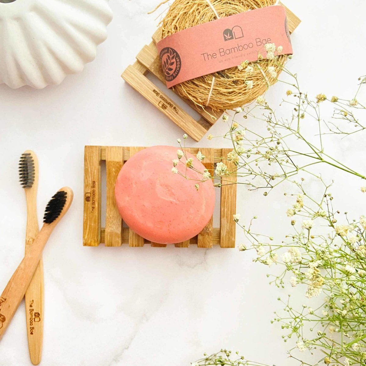 Bamboo Soap Tray | Handmade Soap Dish | Wooden Tray for Soap – Bath Accessories on Brown Living™. SKU: TBB - 10. Img 1.