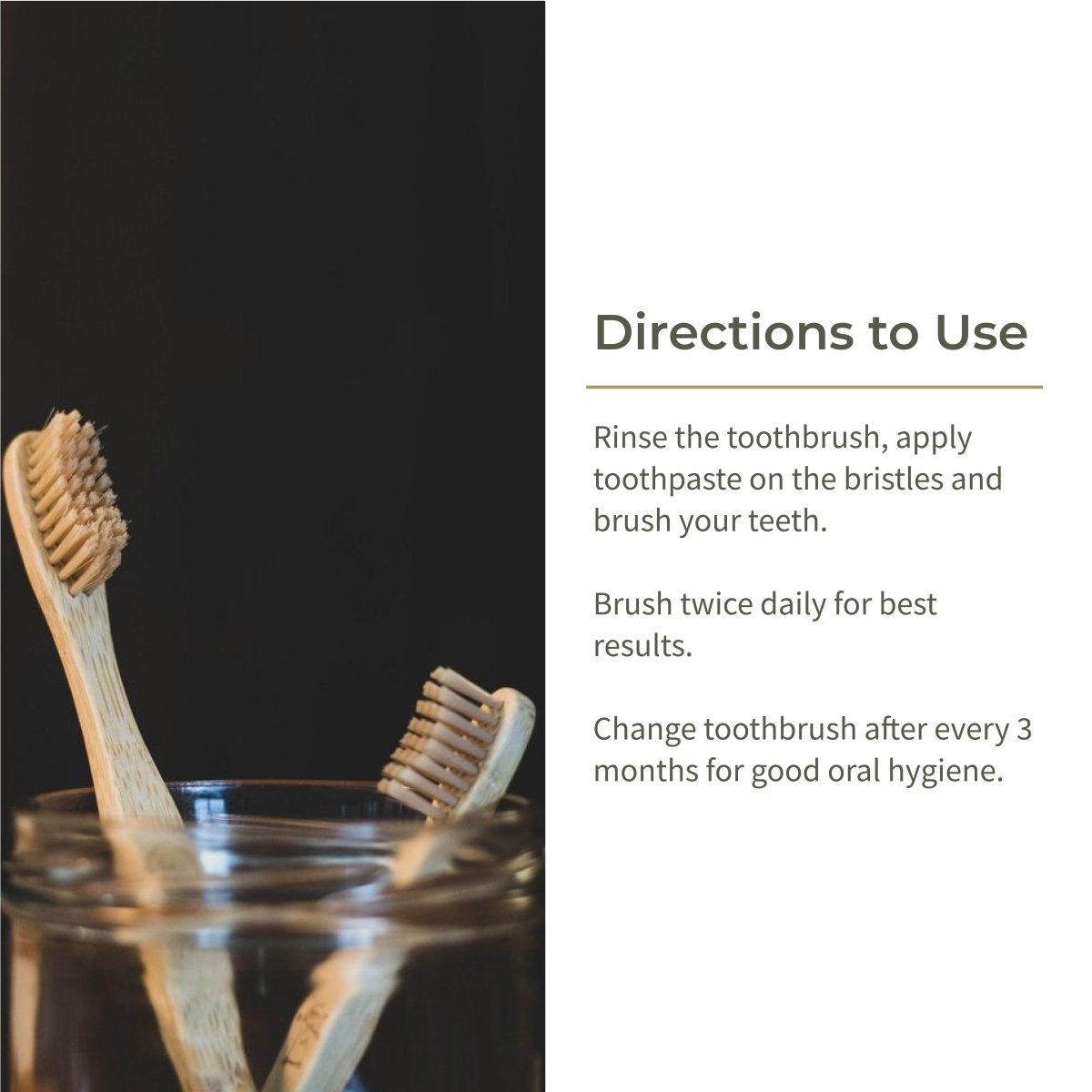 Bamboo Tooth Brush | Ultra Soft Bristles | Set of 4 – Tooth Brush on Brown Living™. SKU: EEFSTB00001_BL8048. Img 4.