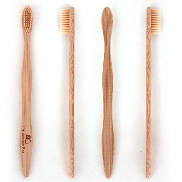 Buy Bamboo Toothbrush | Ultra Soft Bristles | With Reusable Jute Pouch | Shop Verified Sustainable Tooth Brush on Brown Living™