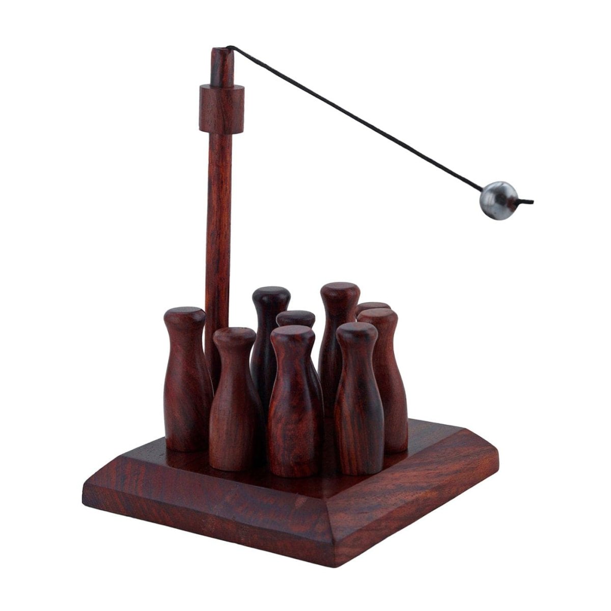 Artisan Handcrafted Wooden Bar Skittles Game – Learning & Educational Toys on Brown Living™. SKU: 1016437. Img 1.
