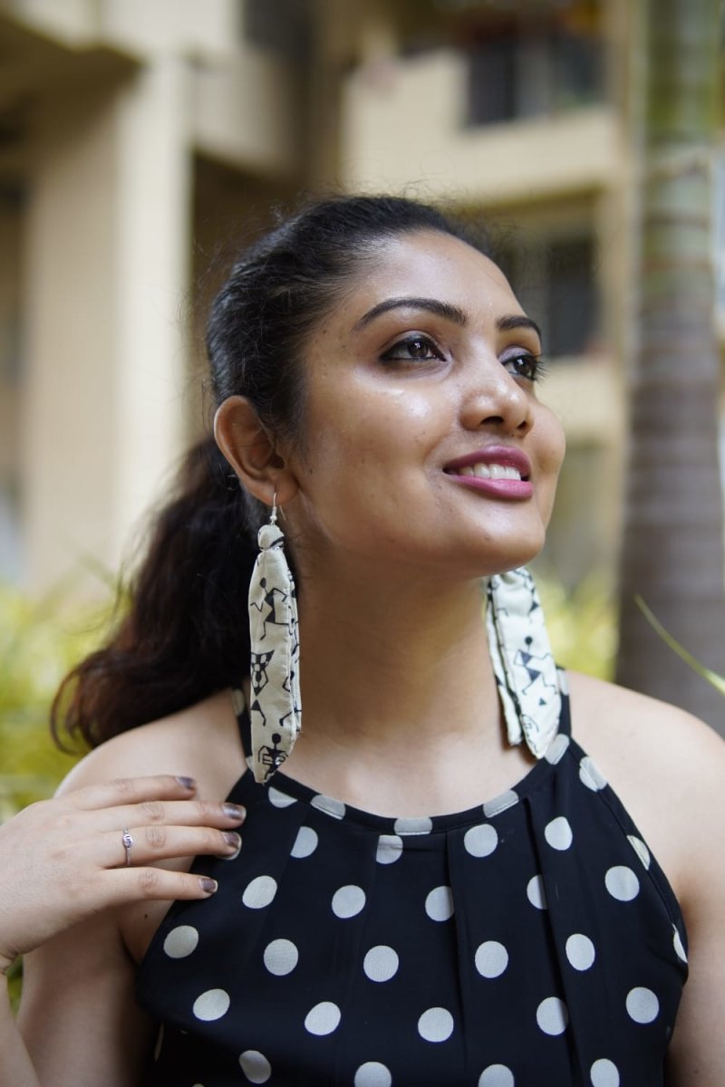 Bastar Art Textile Earring | Verified Sustainable by Brown Living™