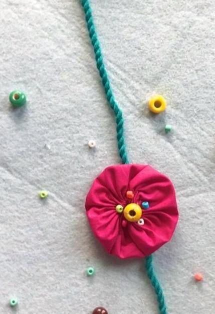 Beady Flower Rakhi | Verified Sustainable by Brown Living™