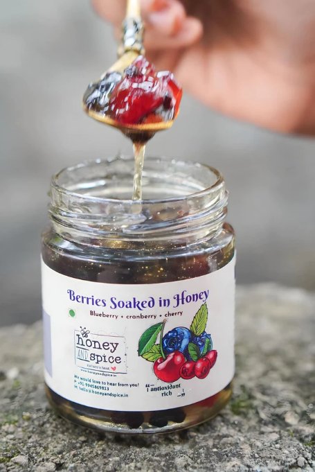 Berries Soaked In Honey - 250G | Verified Sustainable by Brown Living™