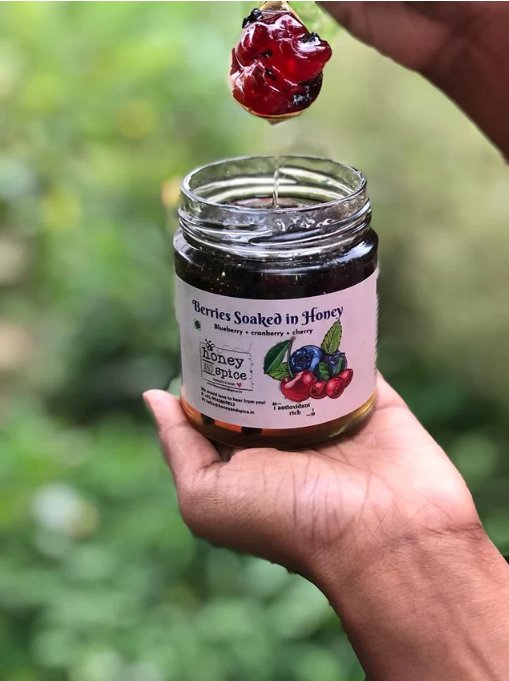 Berries Soaked In Honey - 250G | Verified Sustainable by Brown Living™