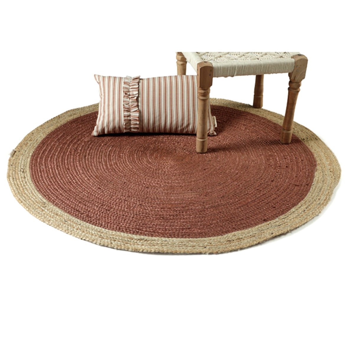 Bestrew Jute Rug ( Rust) | Verified Sustainable by Brown Living™