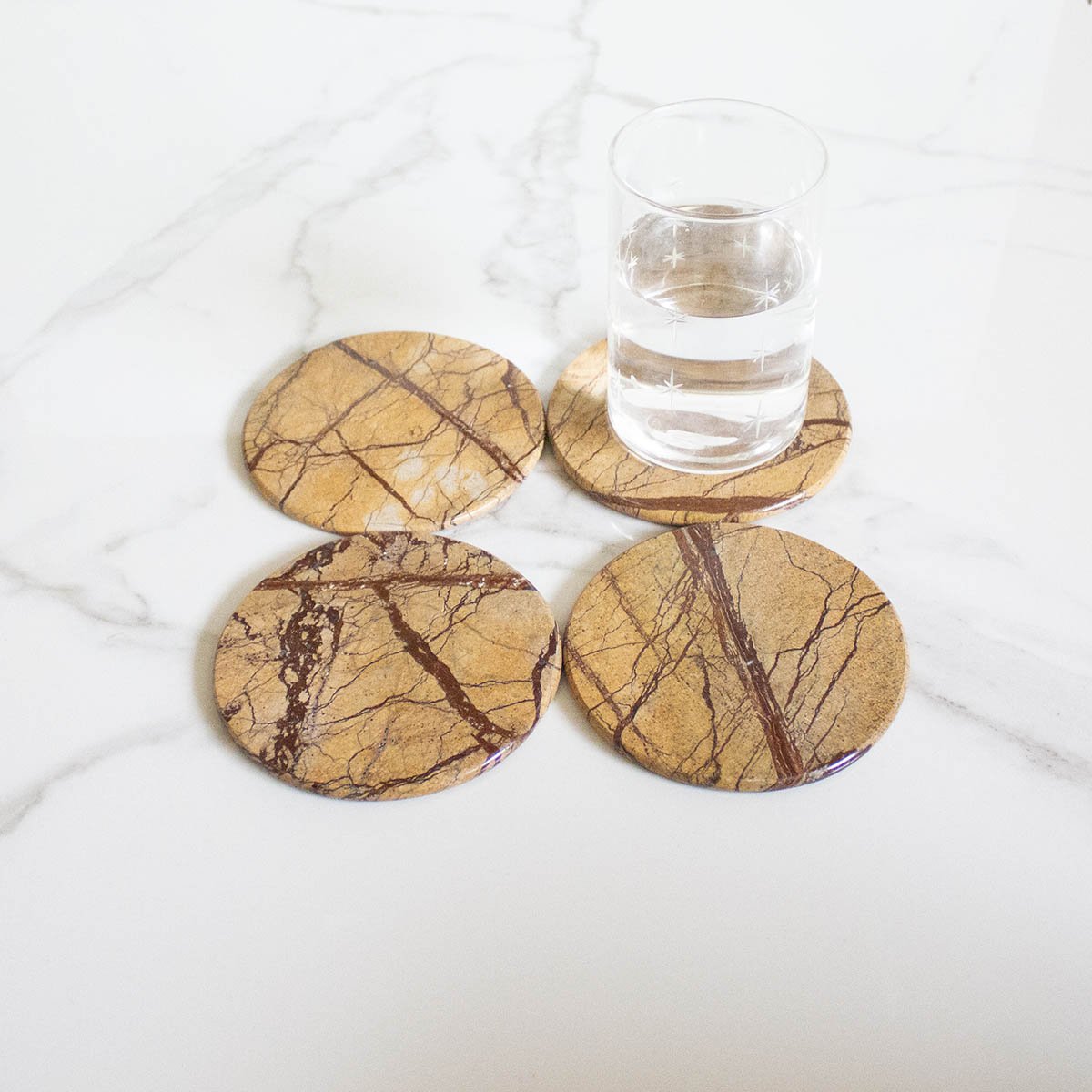 Bidasar Coasters - Set of 4 – Table Decor on Brown Living™. SKU: TC0105. Img 4.