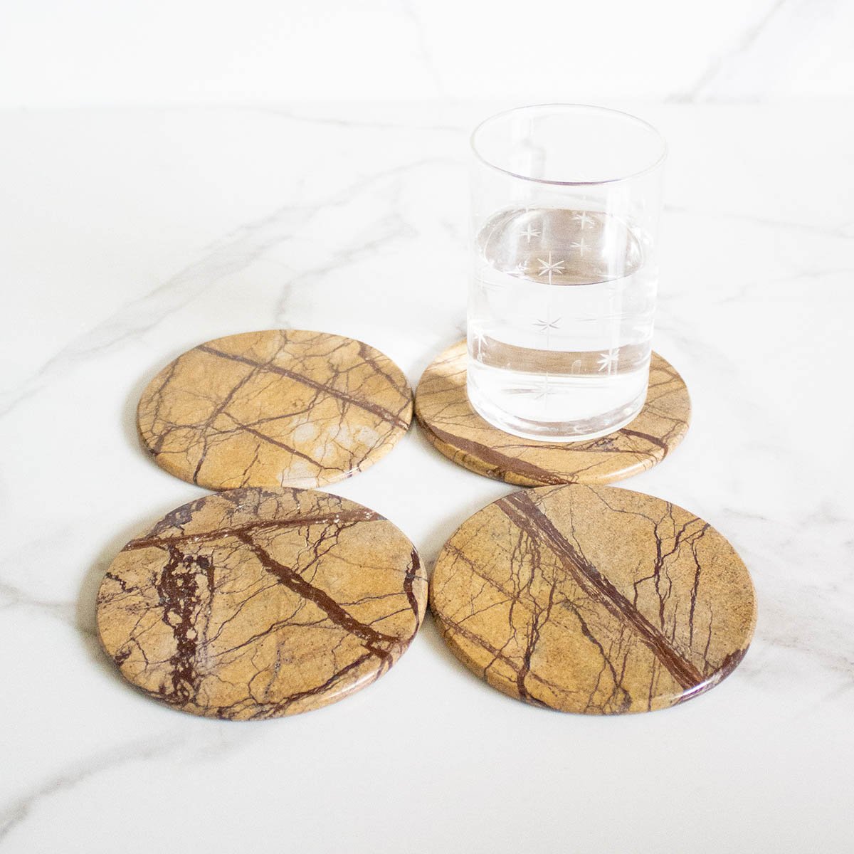 Bidasar Coasters - Set of 4 – Table Decor on Brown Living™. SKU: TC0105. Img 2.