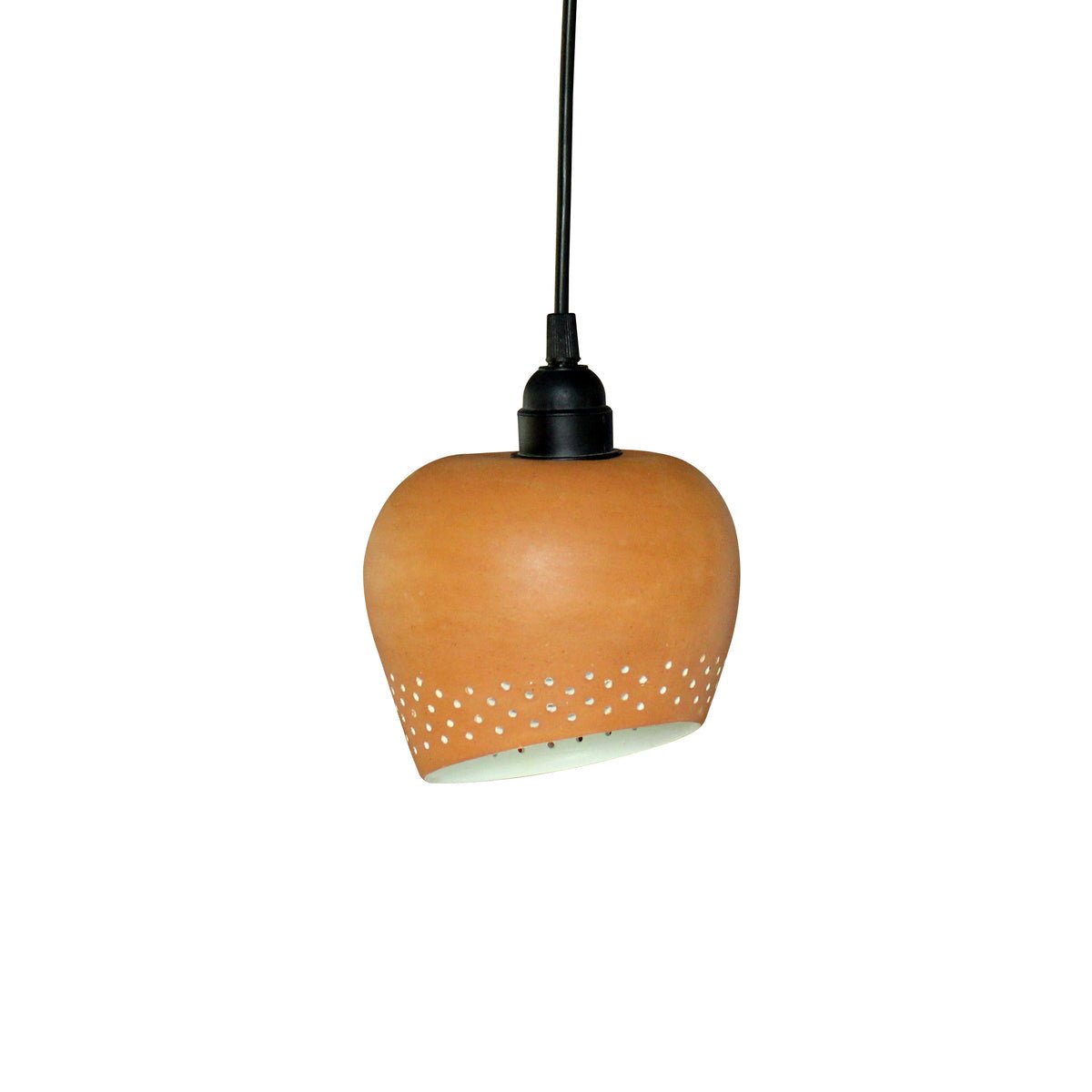 Big Bud Slice Handmade Terracotta Ceiling Light | Verified Sustainable by Brown Living™
