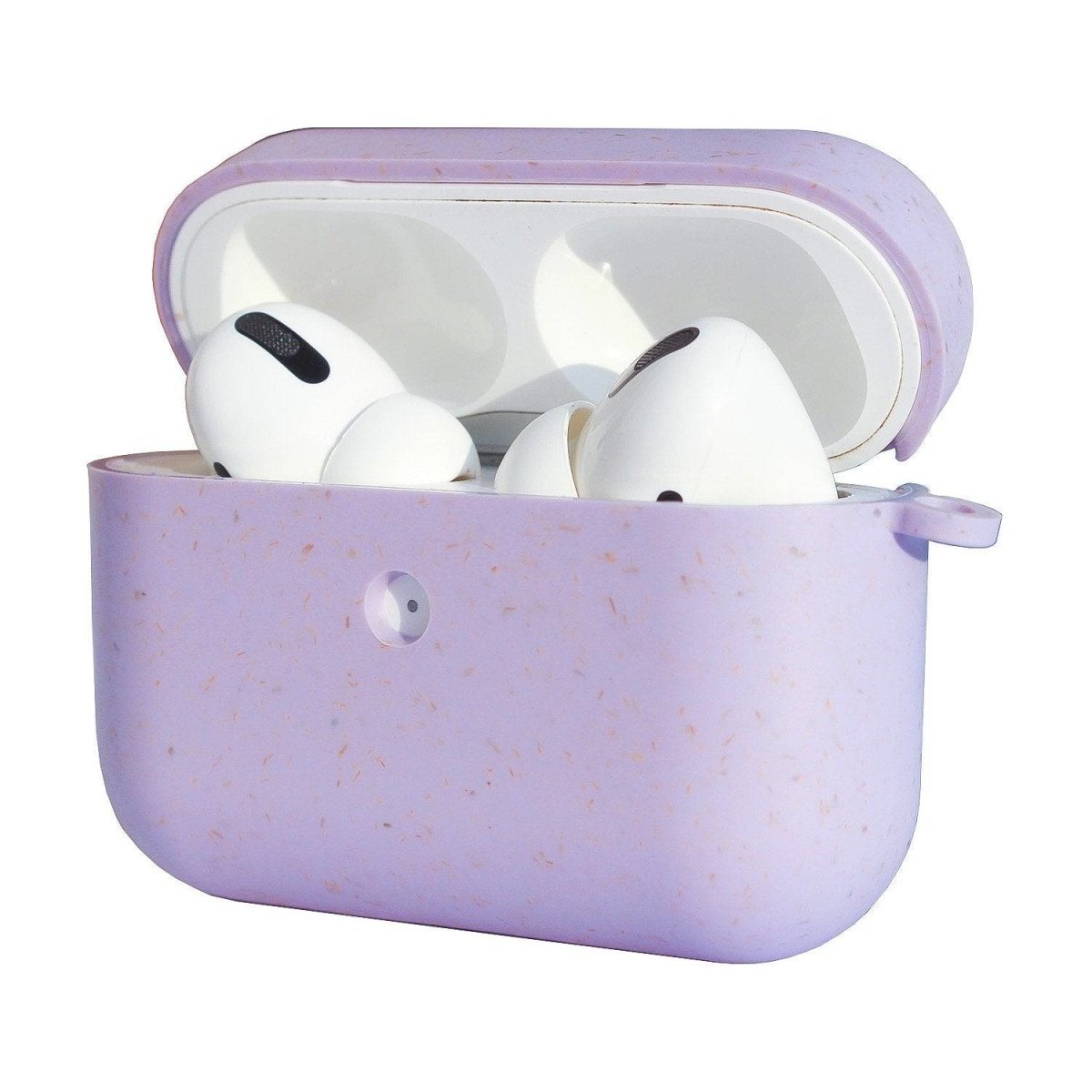 Biodegradable Eco - Friendly Wheat Straw AirPods Cover - Lavender Mist – Tech Accessories on Brown Living™. SKU: 177 - 13655 - APP - 006. Img 1.
