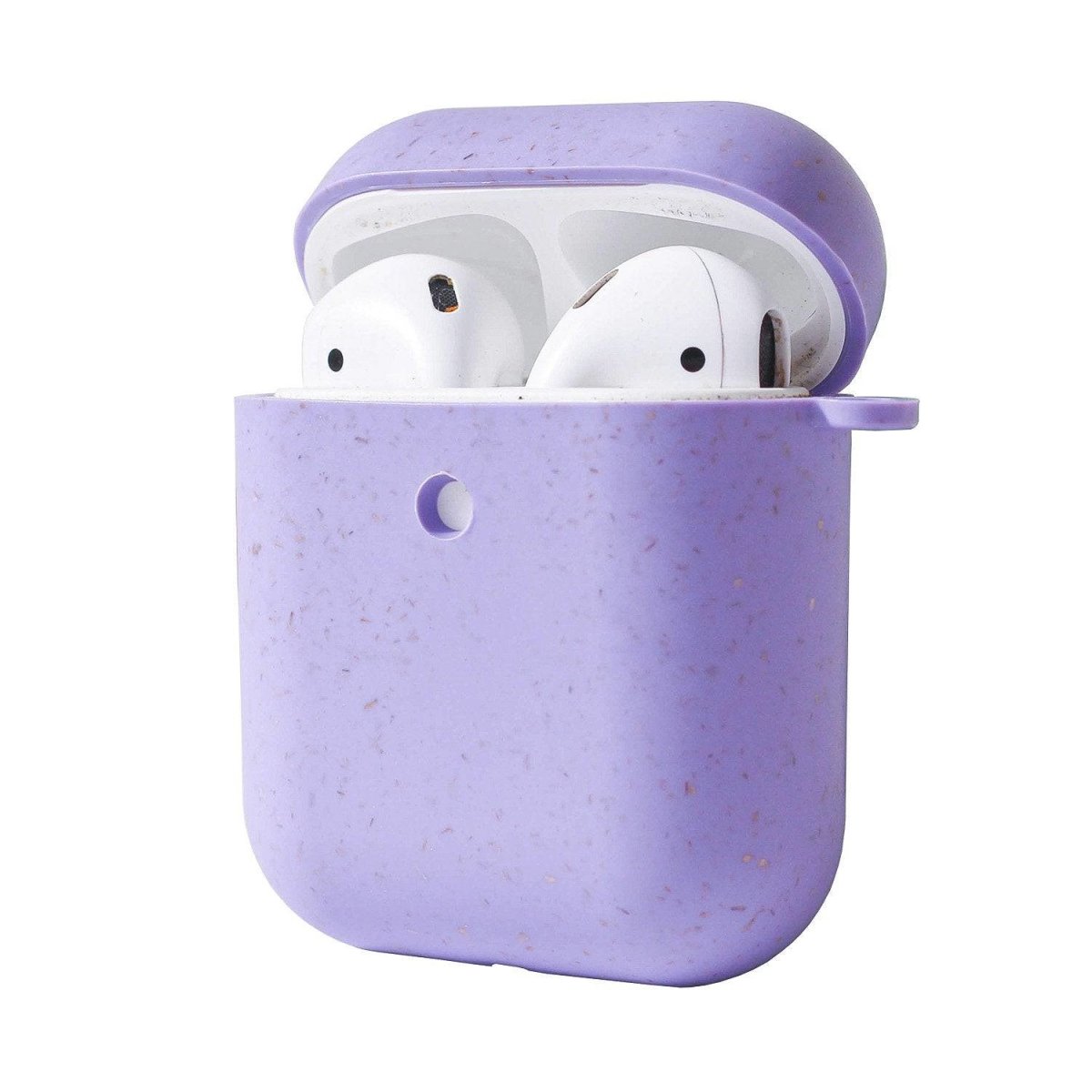 Biodegradable Eco - Friendly Wheat Straw AirPods Cover - Lavender Mist – Tech Accessories on Brown Living™. SKU: 177 - 13655 - APP - 006. Img 4.