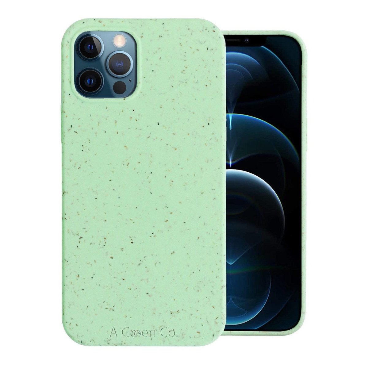Biodegradable Eco - Friendly Wheat Straw Phone Case / Mobile Cover - Mint Green – Tech Accessories on Brown Living™. SKU: 177 - 12033 - AGC - HK - 13 - 004. Img 3.