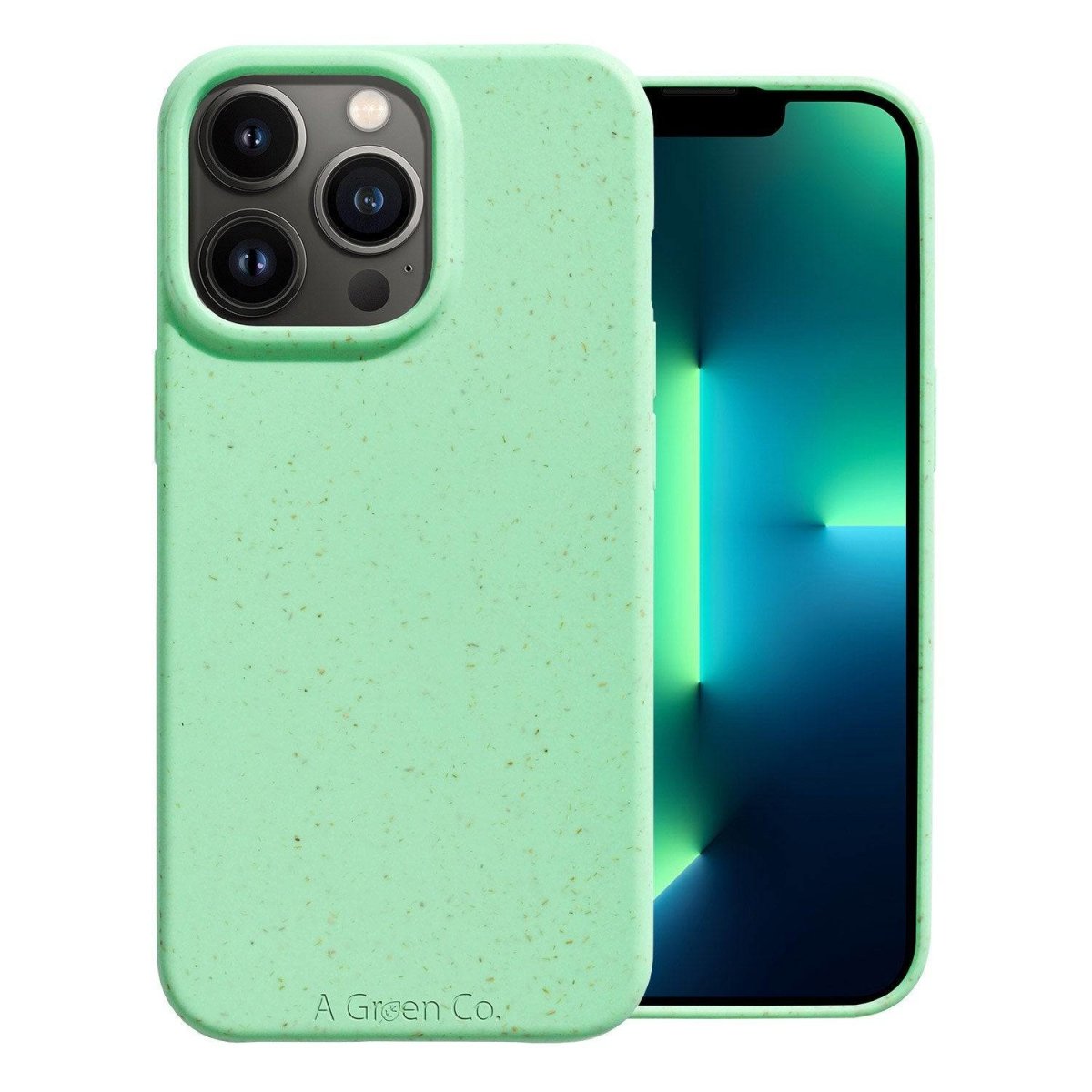 Biodegradable Eco - Friendly Wheat Straw Phone Case / Mobile Cover - Mint Green – Tech Accessories on Brown Living™. SKU: 177 - 12033 - AGC - HK - 13 - 004. Img 5.