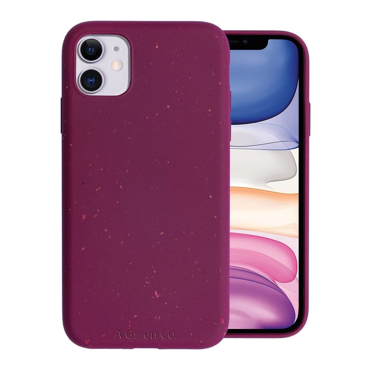 Biodegradable Eco - Friendly Wheat Straw Phone Case / Mobile Cover - Plum – Tech Accessories on Brown Living™. SKU: 177 - 13138 - AGC - HK - 13 - 009. Img 1.