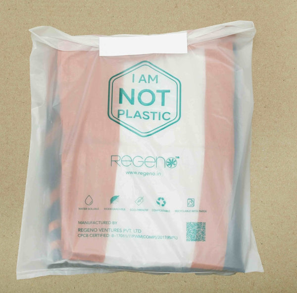 Buy Biodegradable Water-Soluble Garment Packing Bags - Pack of 100- Small | Shop Verified Sustainable Packing Materials on Brown Living™