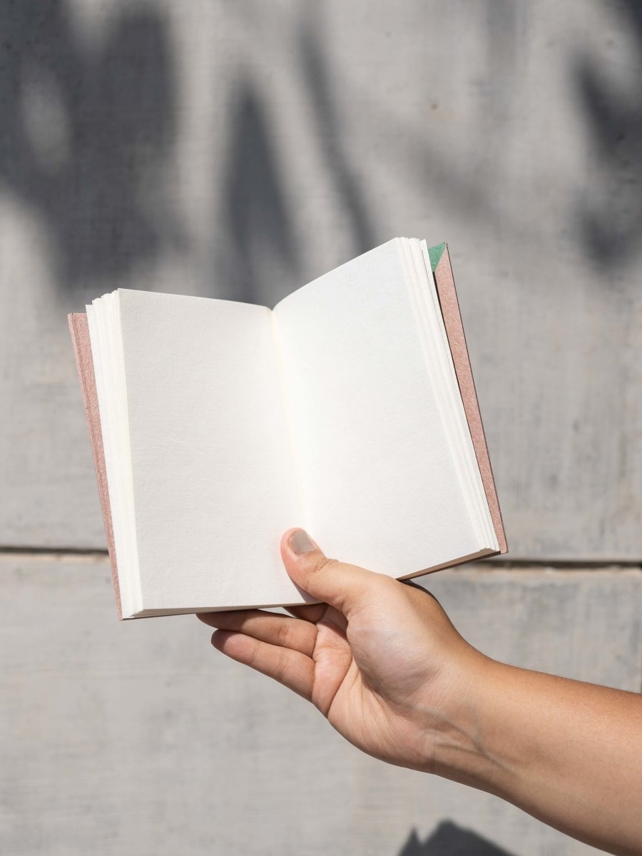 Blank Notebook - A6 | 300 gsm blended banana fibre paper – Notebooks & Notepads by Paperdom available on Brown Living™. . SKU: Blank Notebook - A6. Img 5.