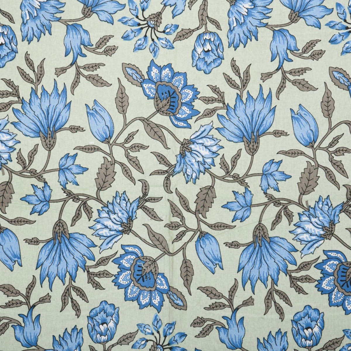 Floral Print Pure Cotton Super King Size Bedsheet with 2 Pillow Covers | Verified Sustainable by Brown Living™