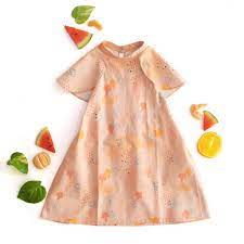 Buy Blush Broccoli Halter Dress | Shop Verified Sustainable Kids Frocks & Dresses on Brown Living™