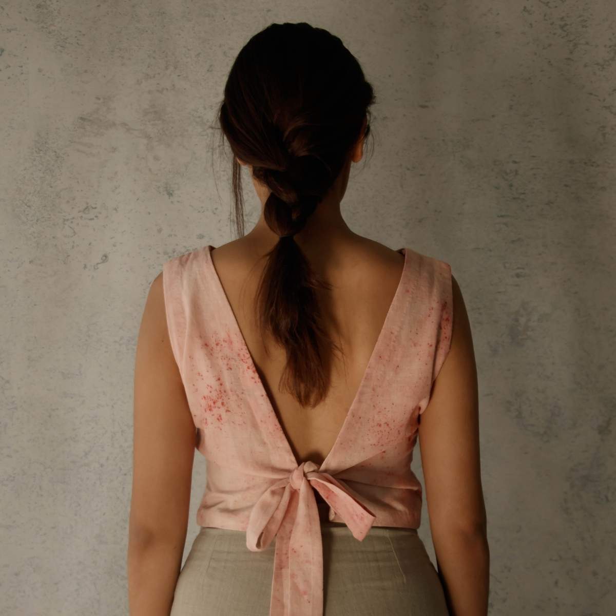 Blush | Tie - Back Top | Verified Sustainable by Brown Living™