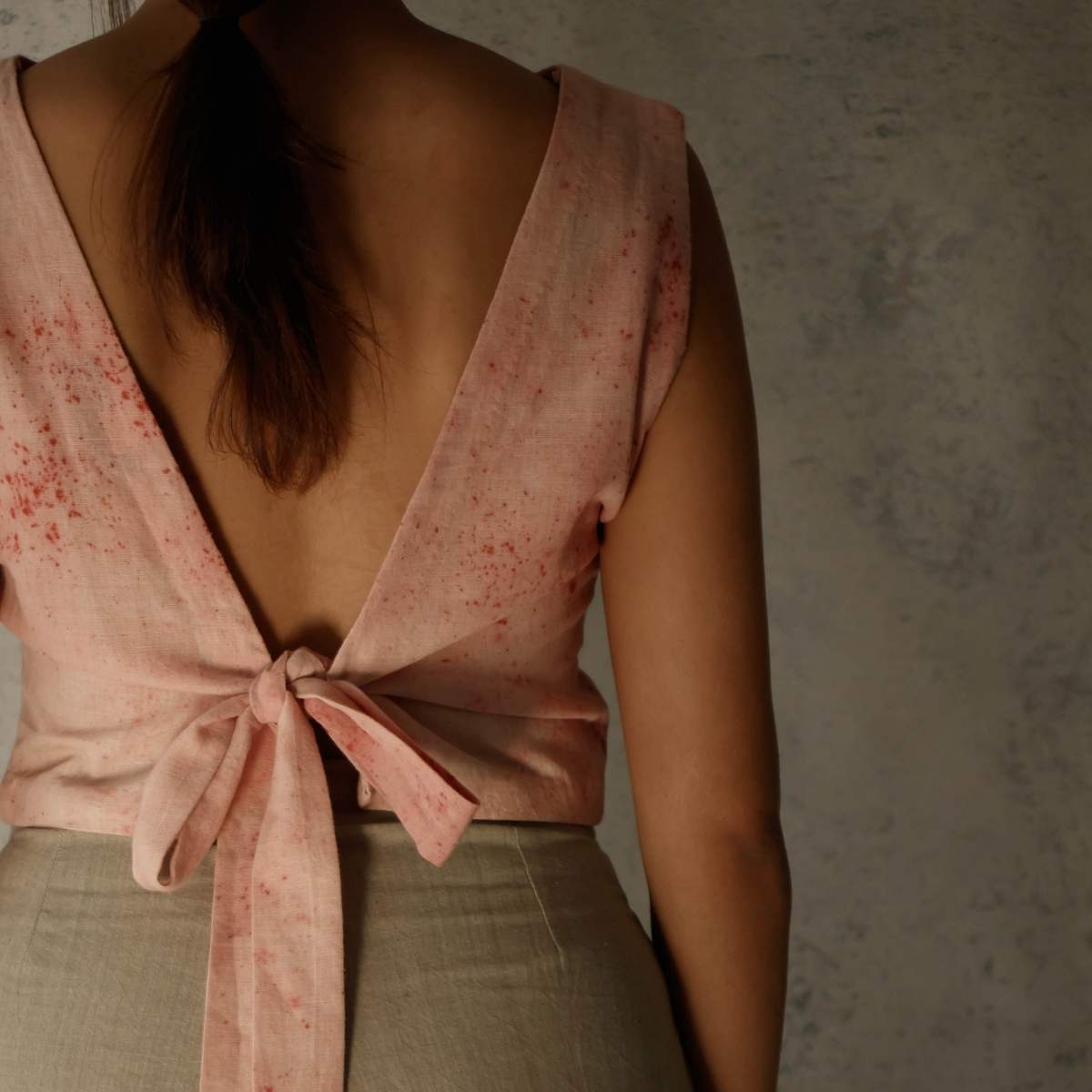 Blush | Tie - Back Top | Verified Sustainable by Brown Living™