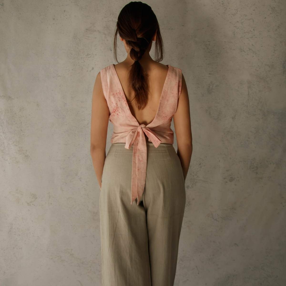 Blush | Tie - Back Top | Verified Sustainable by Brown Living™