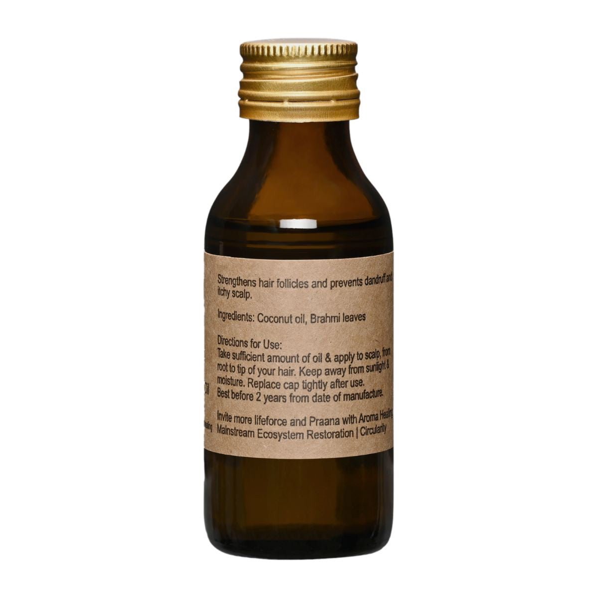 Brahmi Infused Hair Oil - 50 ml – Face Oil on Brown Living™. SKU: ARH_18. Img 2.