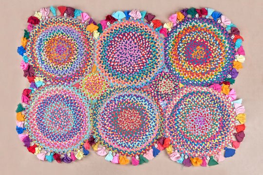 Braid me up Upcycled Rug (Rectangle) | Verified Sustainable by Brown Living™