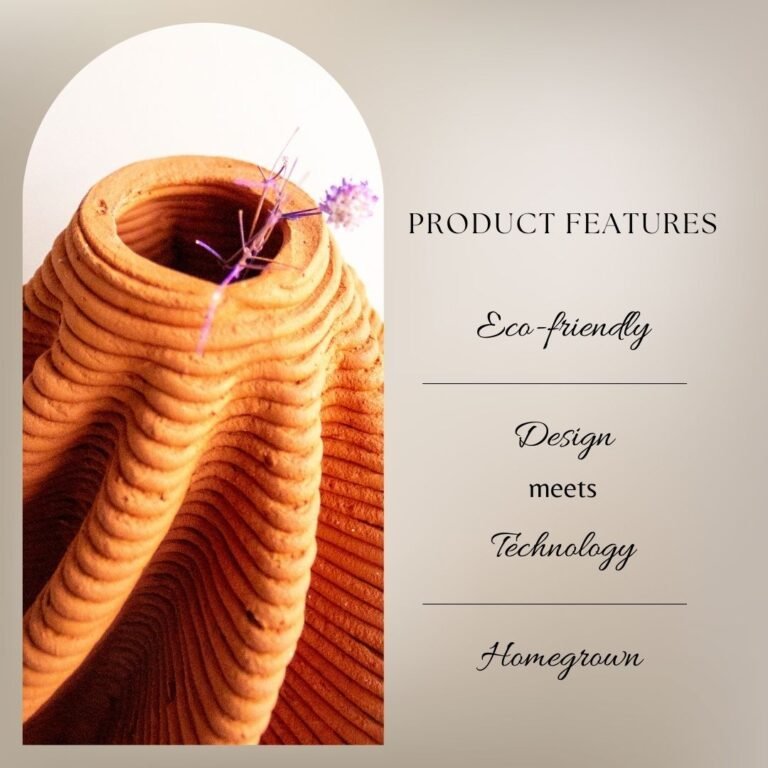 Brown and Twisted Teracotta Vase Vol. 2 – Vases on Brown Living™. SKU: TTT0103. Img 3.