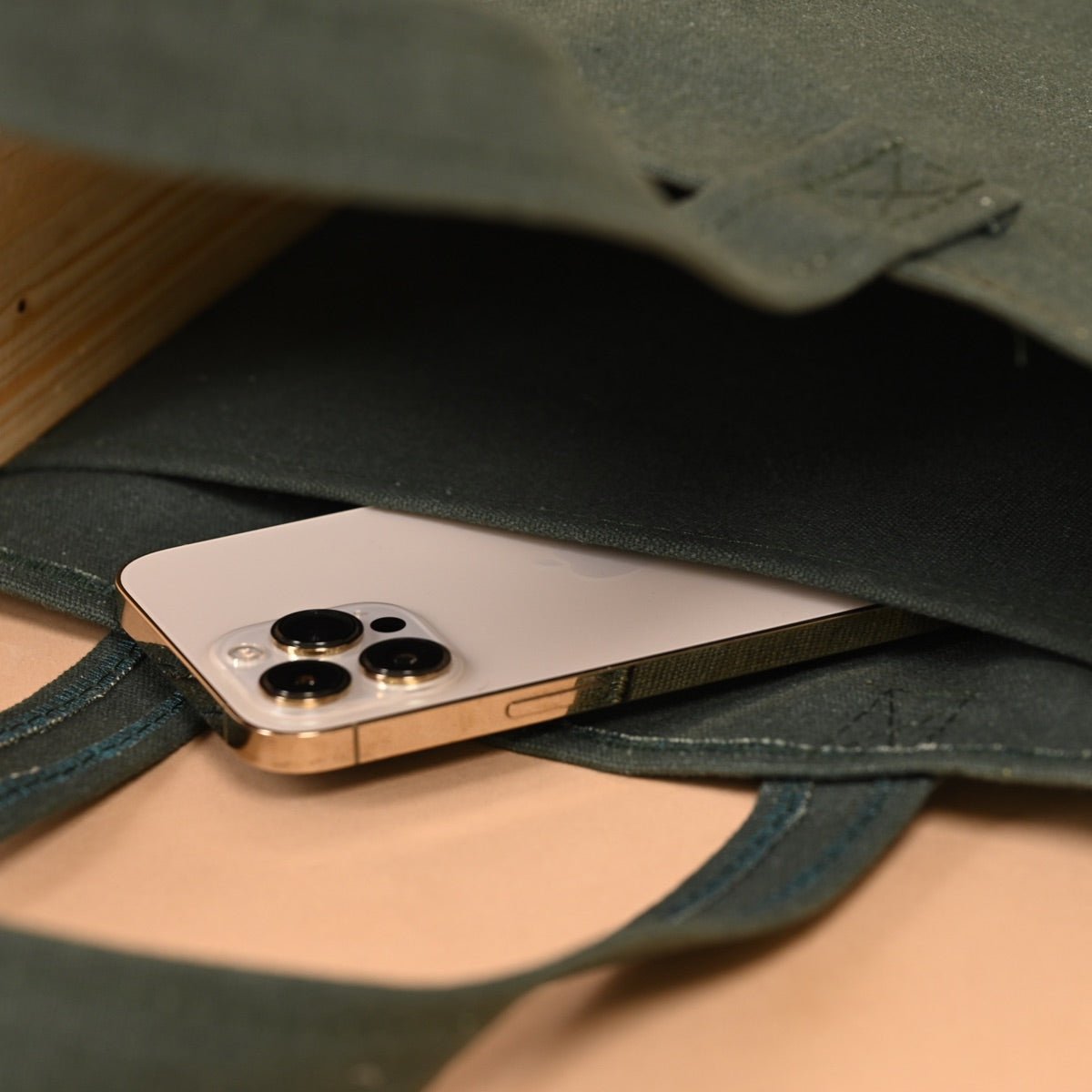 Canvas Small Tote Bag - Green | Verified Sustainable by Brown Living™