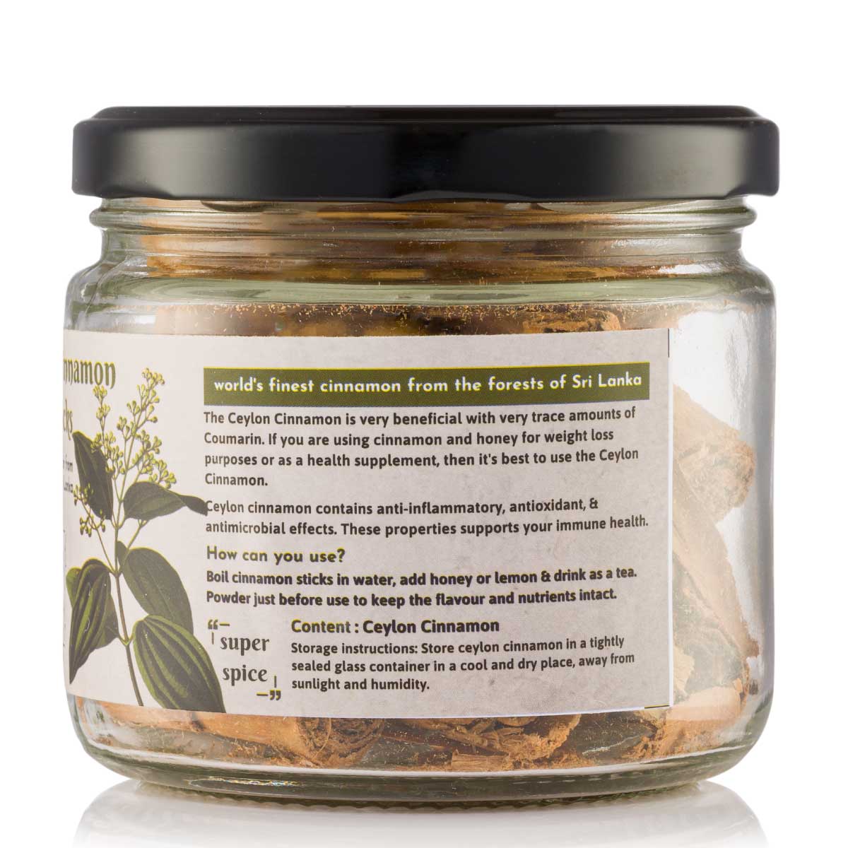 Ceylon Cinnamon Sticks - 50G – Seasonings & Spices on Brown Living™. SKU: CCS50GM. Img 3.