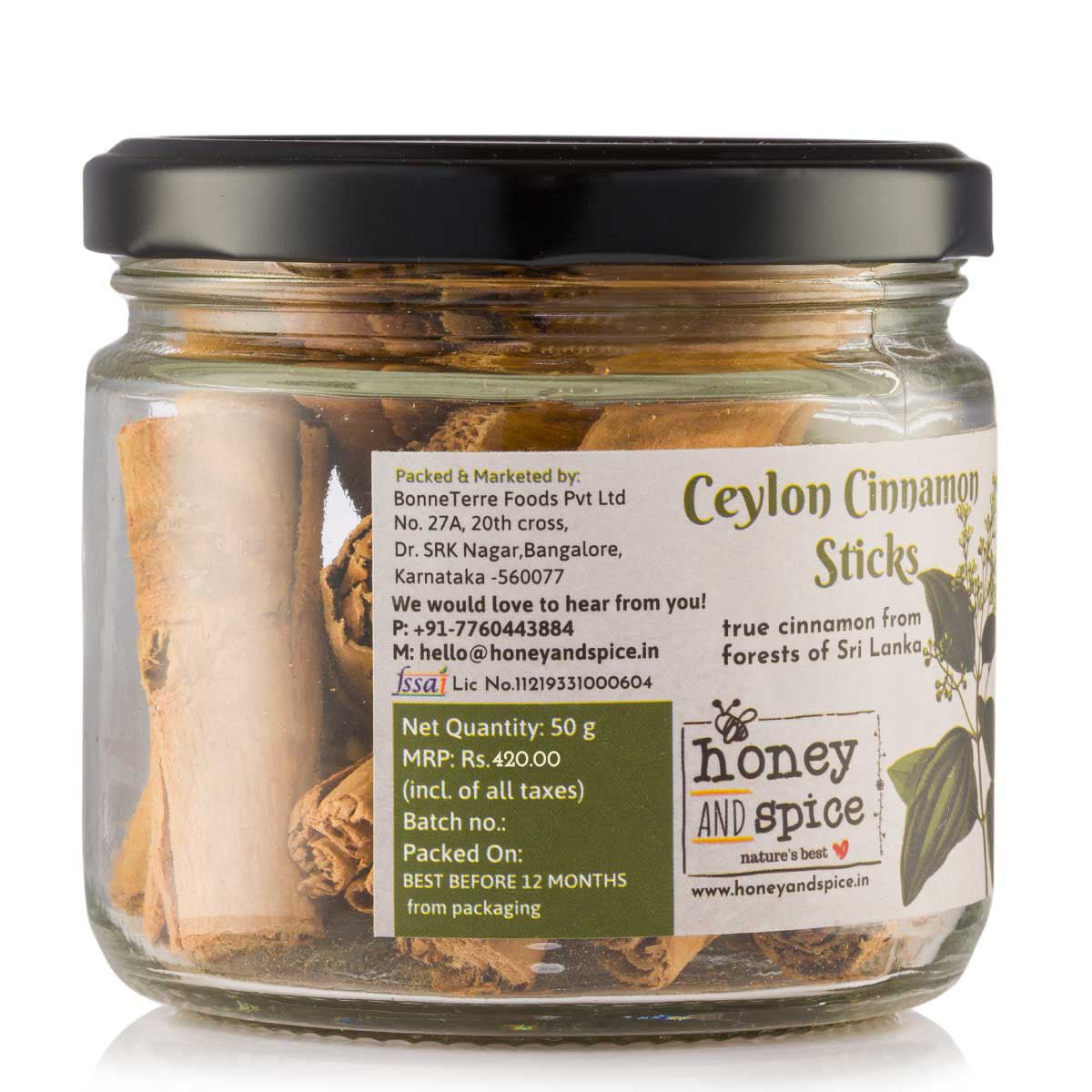 Ceylon Cinnamon Sticks - 50G – Seasonings & Spices on Brown Living™. SKU: CCS50GM. Img 4.