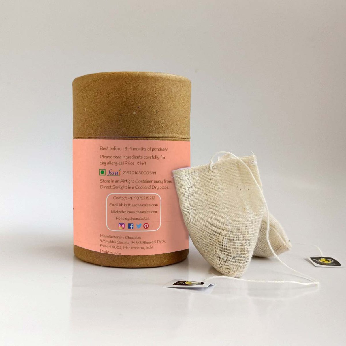 Chai Mast Masalewali | Black Tea Bags - 18gms | Verified Sustainable by Brown Living™