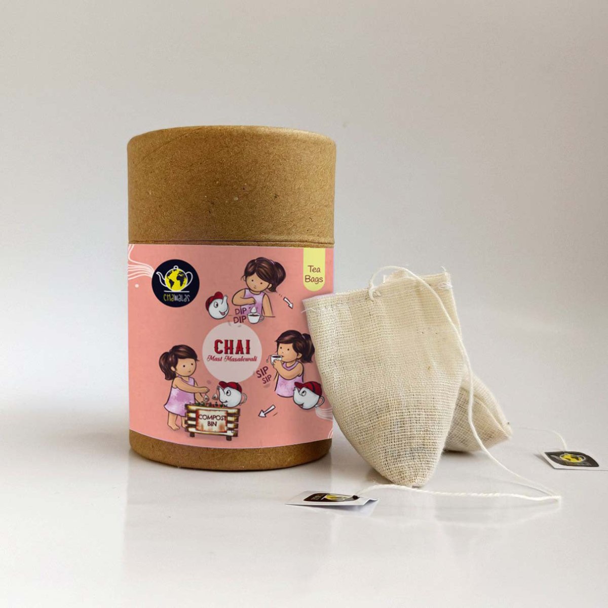 Chai Mast Masalewali | Black Tea Bags - 18gms | Verified Sustainable by Brown Living™