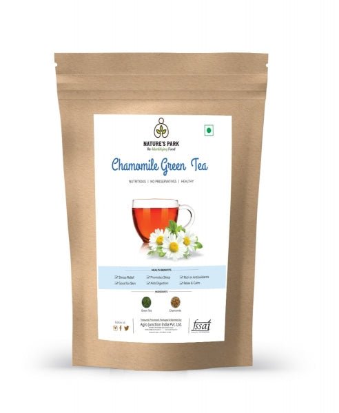 Chamomile Green Tea Pouch - 500 g – Tea by Nature's Park available on Brown Living™. . SKU: GT23. Img 1.