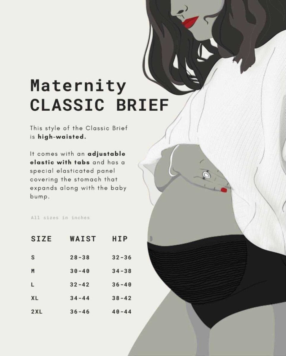 Cherub Biowashed Organic Cotton Maternity Brief – Womens Underwear on Brown Living™. SKU: 005/BA/PLUM_CHERUB/AOP_24BL10613. Img 4.