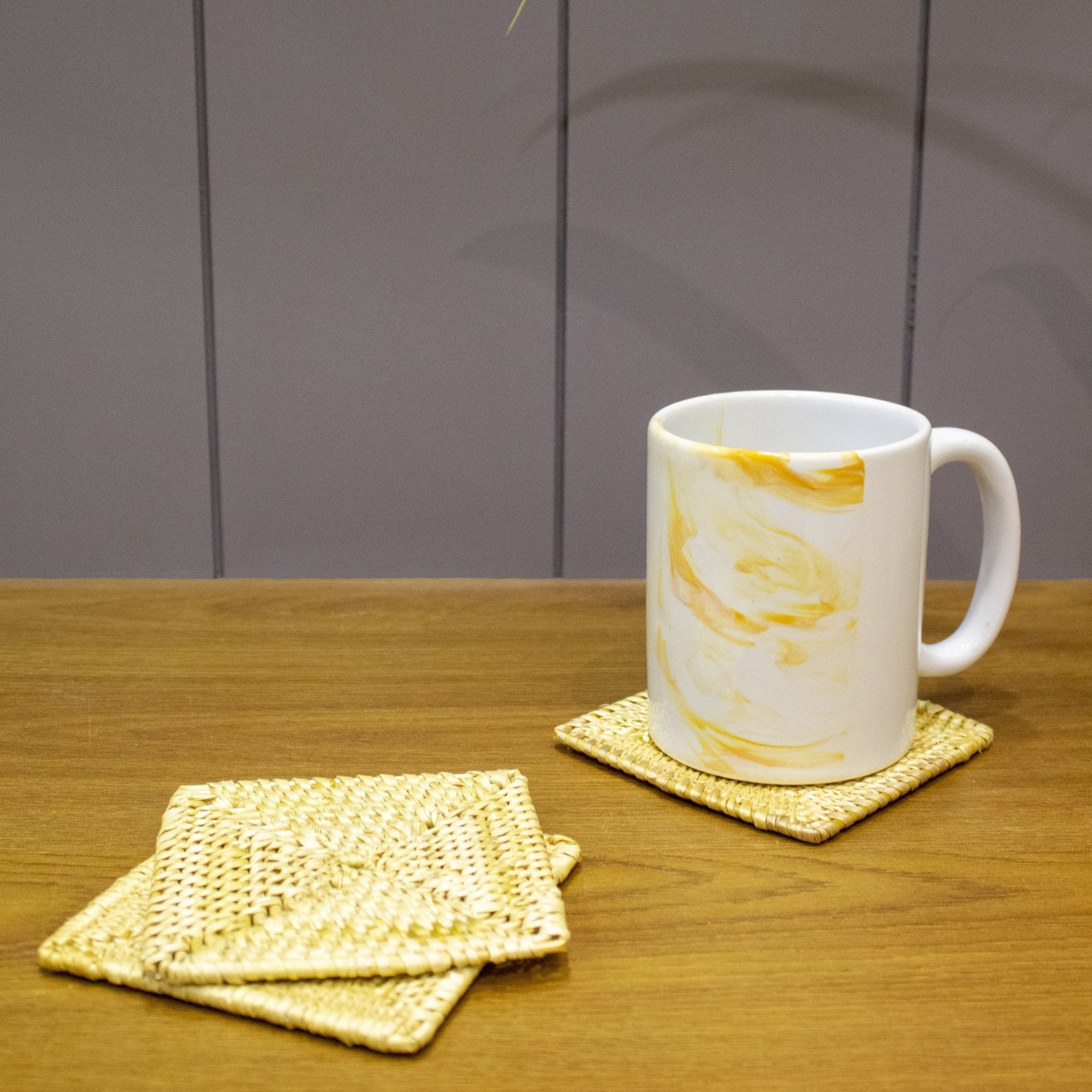 Chokor Sabai Grass Coasters (Set of 4) – Table Decor on Brown Living™. SKU: TC0202. Img 6.