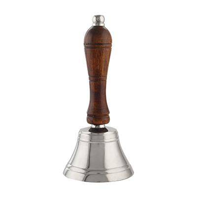 Christmas Brass Shame Hand Bell with Wooden Handle | Verified Sustainable by Brown Living™