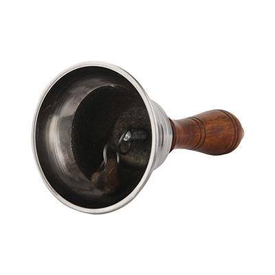Christmas Brass Shame Hand Bell with Wooden Handle | Verified Sustainable by Brown Living™