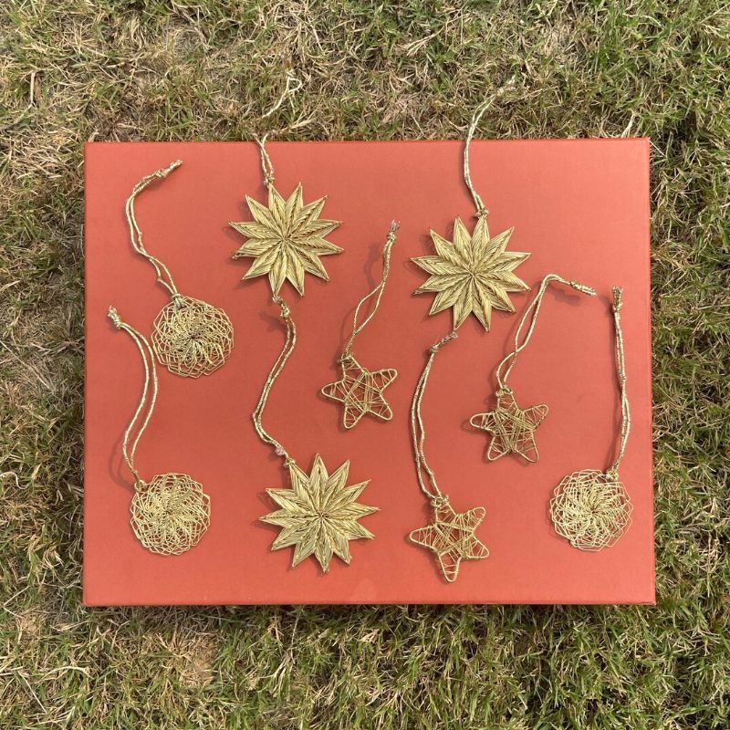 Christmas Metal Ornaments | Verified Sustainable by Brown Living™