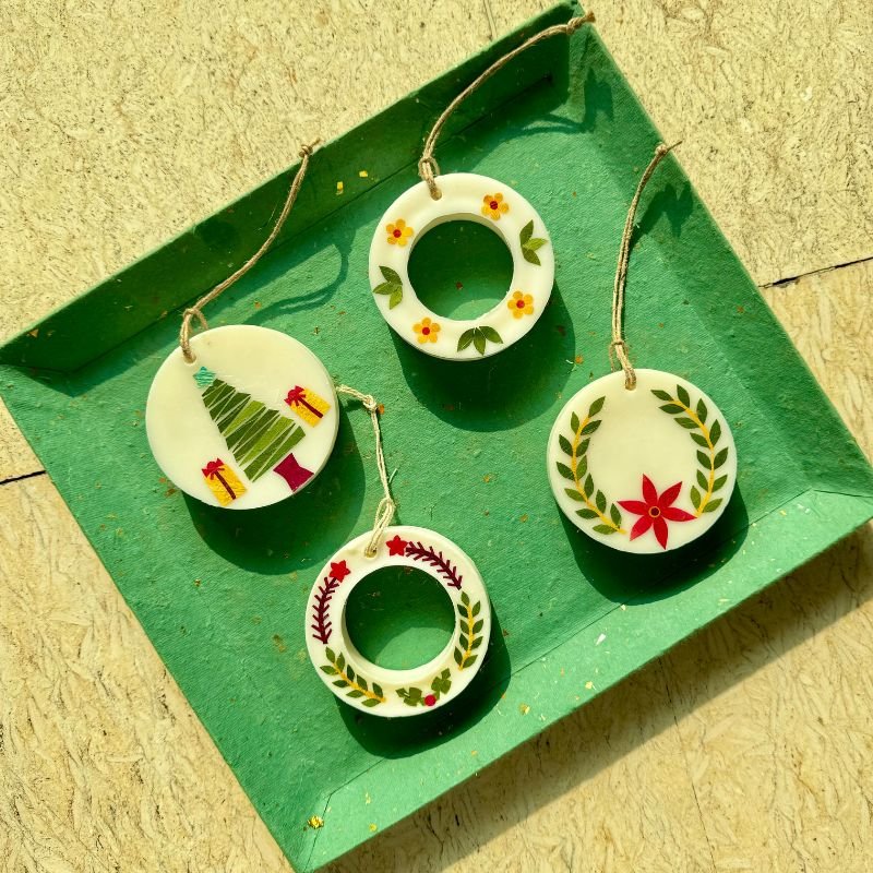 Christmas Wax Ornaments – Decor & Artefacts on Brown Living™. SKU: GRCCO03. Img 2.