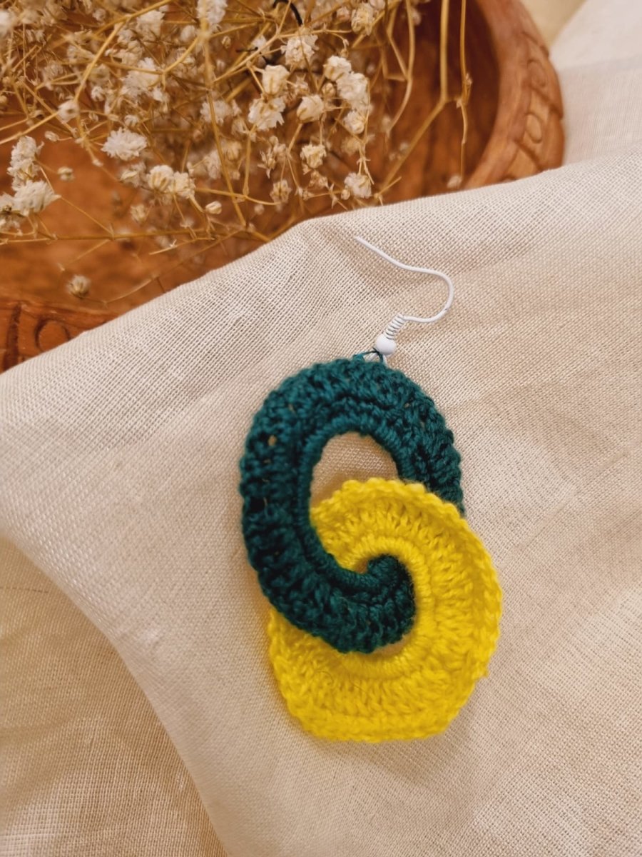 Chutney Crochet Earrings | Handwoven earrings | Verified Sustainable by Brown Living™