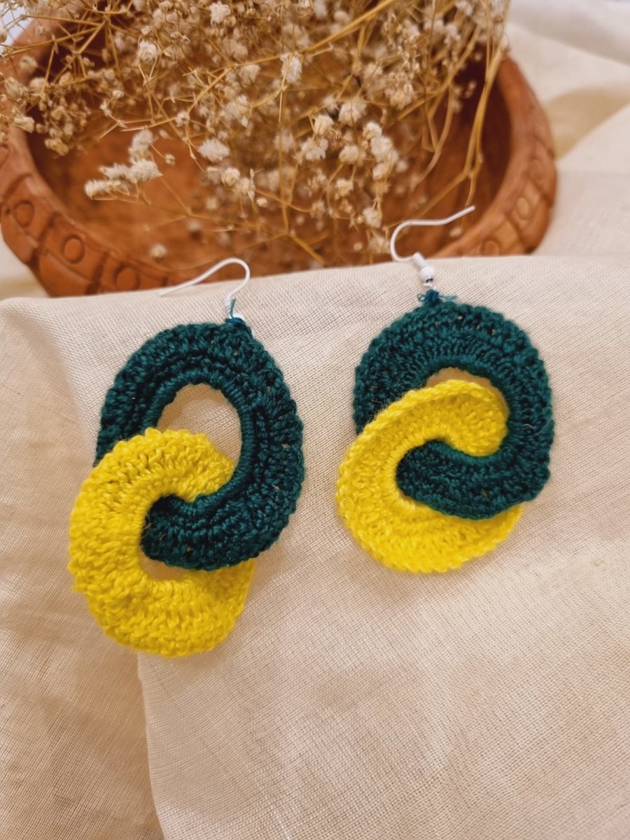 Chutney Crochet Earrings | Handwoven earrings | Verified Sustainable by Brown Living™
