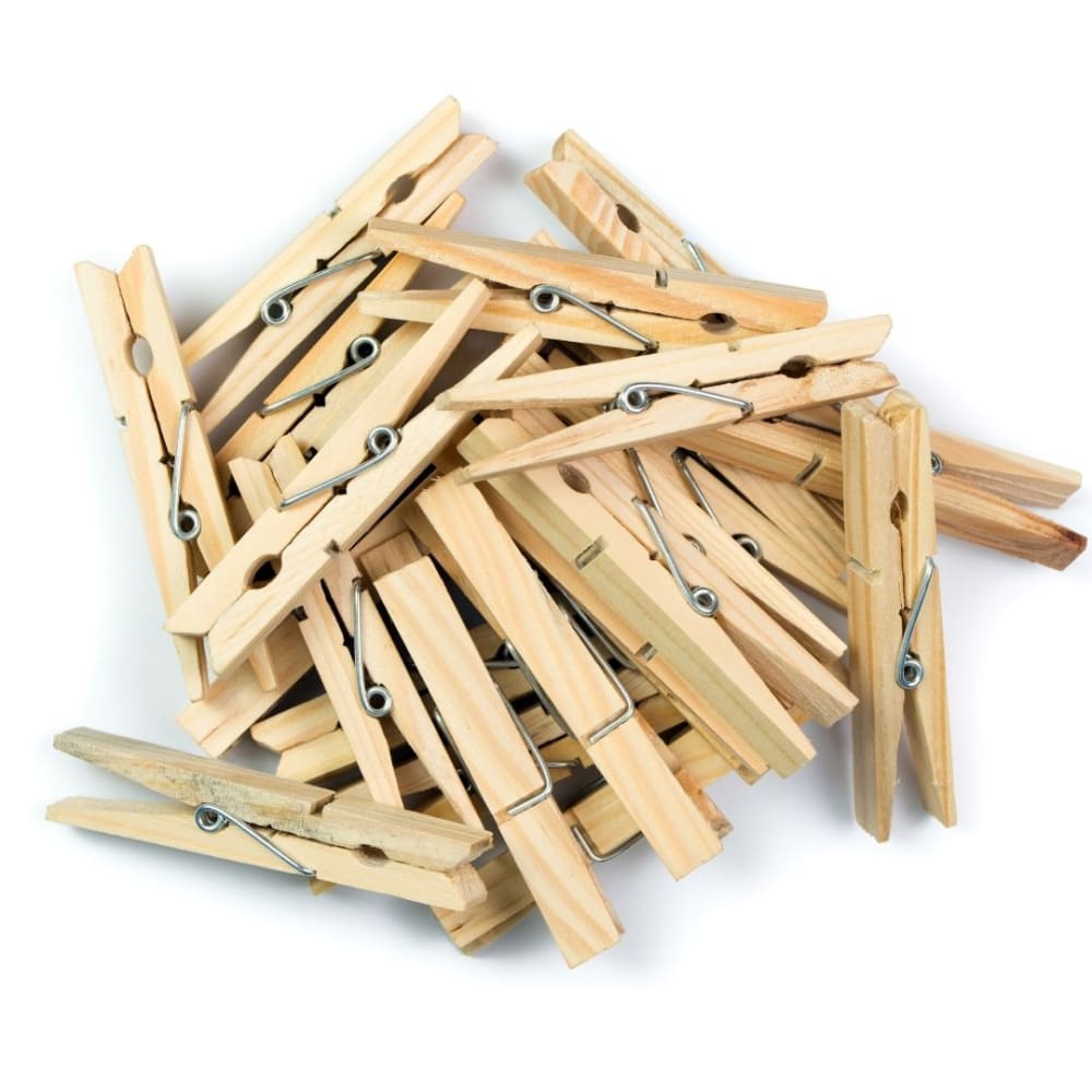 Cloth Pegs (Bamboo) - Pack of 20 – Decor & Artefacts on Brown Living™. SKU: OEP300. Img 4.