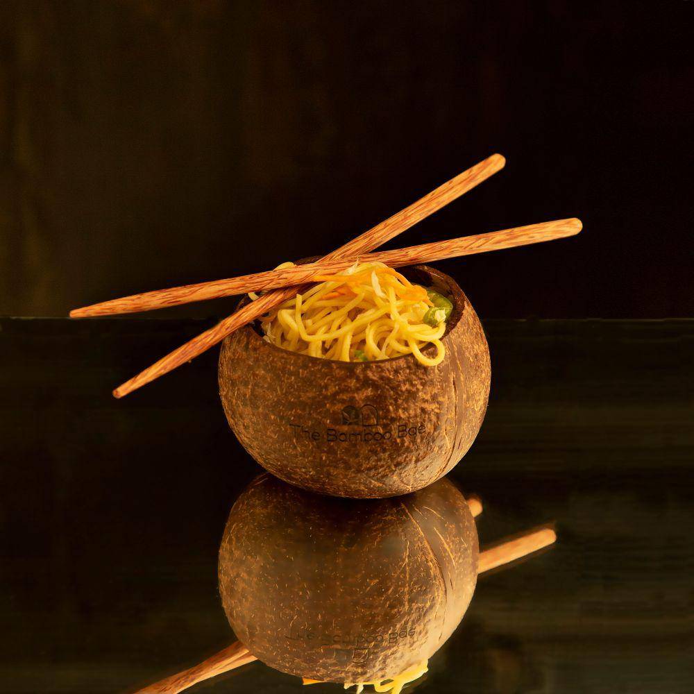 Coconut Bowl | Natural Matte Finish | Jumbo Size Snack Bowl – Plates & Bowls on Brown Living™. SKU: TBB - 31. Img 2.