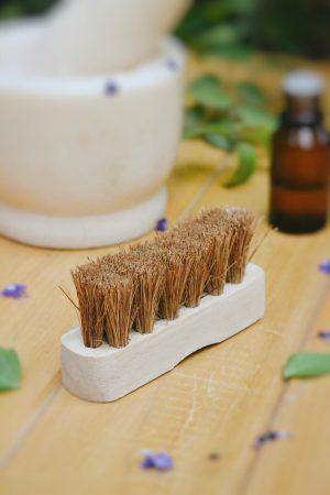 Coconut Coir Pedicure Brush - Pack of 2 – Body Scrub on Brown Living™. SKU: 076 - 11269 - AS - PB - 001. Img 1.